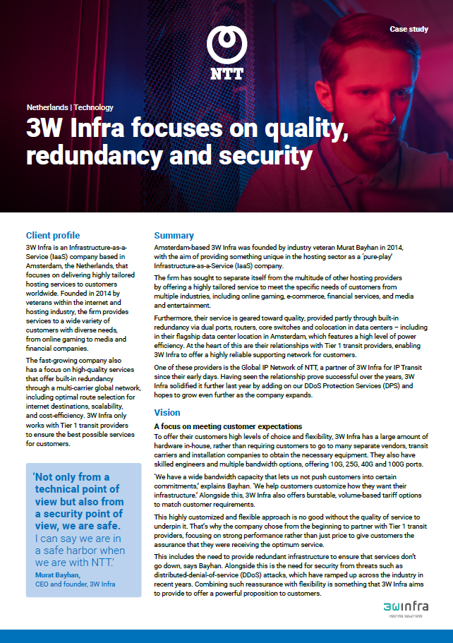 3W Infra focus on equality