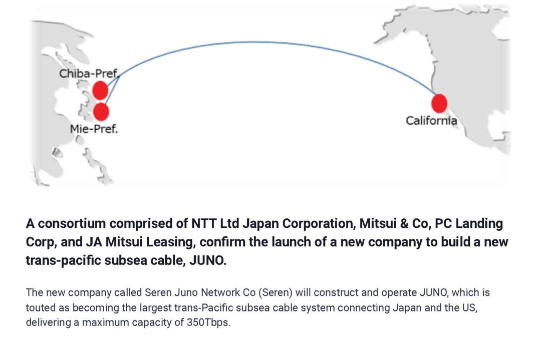 NTT announces trans-pacific subsea cable, JUNO (Capacity Media)